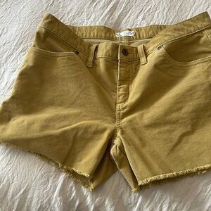 Carve Designs Corduroy Shorts Cutoff Raw Hem Size 10